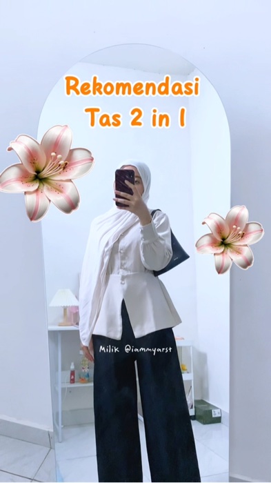 Bisa jadi handbag + slingbag 💕 #taswanita #ShopeeLook #RacunShopee #DiskonRacunShopee #tasselempangwanita #taslescatino #shopeevideo