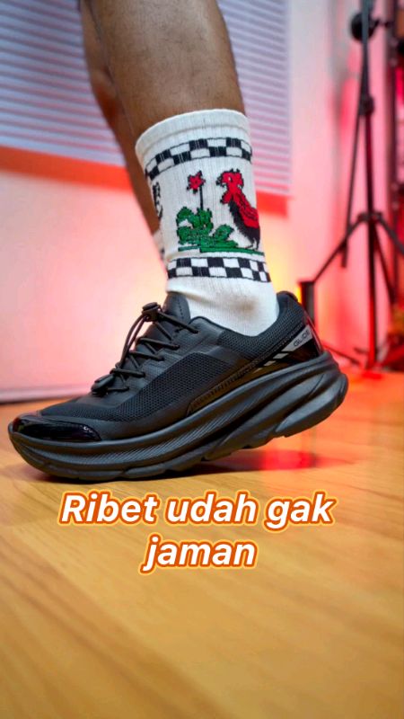 sepatu tali serut bebas ribet