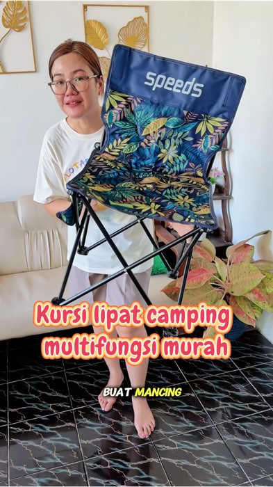 Kursi lipat praktis buat camping! Kokoh, portable, dapet tas gratis. #kursilipat #kursilipatportable #kursicamping
