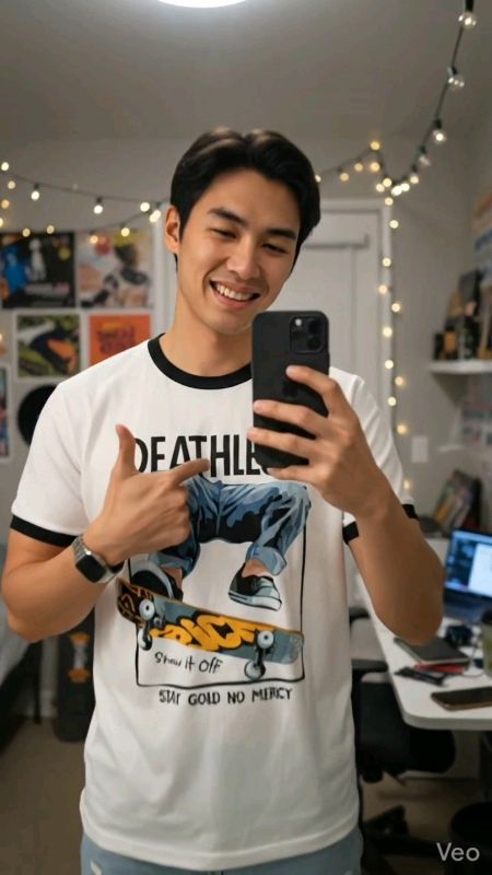 DEATHLESS Kaos Ringer | Skateshow Series ✔ Nyaman dipakai, desain bold & trendy. Cocok buat nongkrong sampai riding! #RingerSeries #KaosPriaKeren