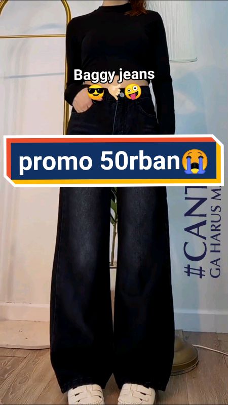 jeans bikin kece parah🤪😍😎#highwaistjeans #baggyjeans #outfitideas #RacunShopeeCheck #ShopeeLook #ShopeeBeautyHaul #PromoNonStop #RacunShopee