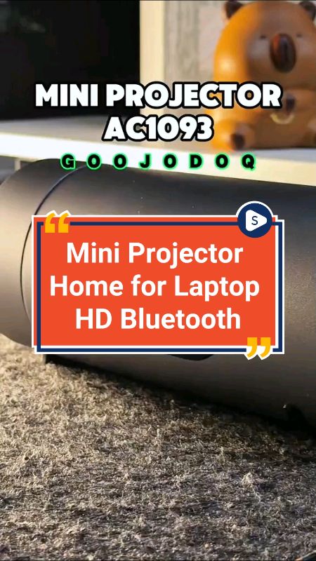 mini projector AC1093#RacunShopee#SpillRacunShopee#PromoNonStop#ShopeeLook#ViralDiShopeeVideo#projector#projectormini#goojodoq#projectorgoojodoq