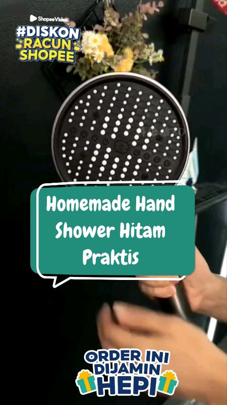 Homemade Hand Shower Hitam 😍#ViralDiShopeeVideo #RacunShopee #RacunShopeeCheck #DiskonRacunShopee #Diskon50Persen