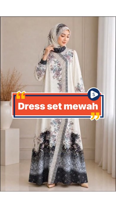 Dress set #OngkirRP0SemuaToko #ShopeeReview #ShopeeFashionHaul #taswanita #onesetkekinian