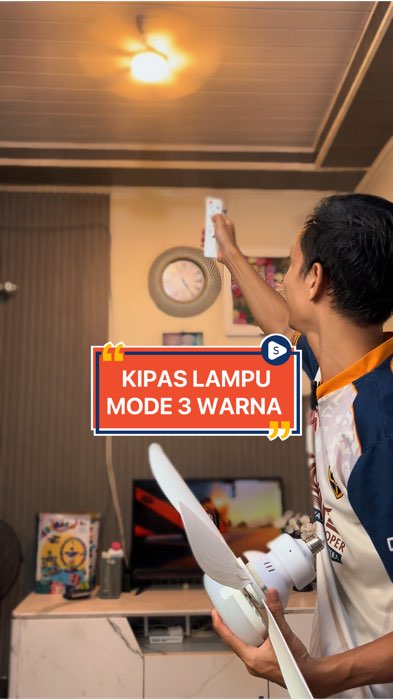 Kipas lampu multifungsi #ViralDiShopeeVideo #GakNyeselBeliIni #ShopeeCOD #PromoNonStop #GratisOngkirRP0 #kipaslampu #lampukipas