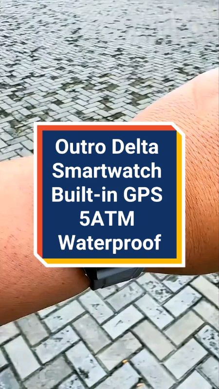 Outro Delta Smartwatch Built-in GPS 5ATM Waterproof #PromoNonStop #SpillRacunShopee #DiskonRacunShopee #outrodelta #outrosmartwatch #jamadventure