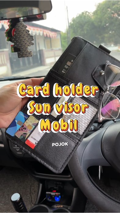 Card holder sun visor #cardholder #cardholdersunvisor #tempatkartumobil