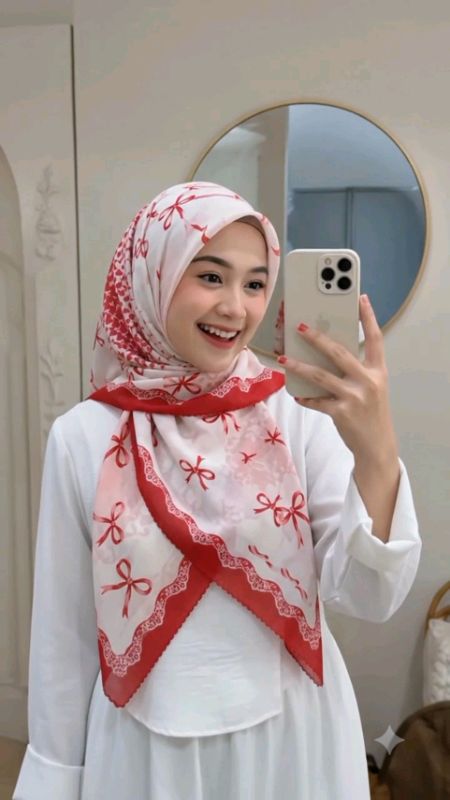 hijab segiempat #HijabKemerdekaan #JilbabMerahPutih #HijabAgustusan #KerudungVoal #FashionMuslimah #RacunShopee