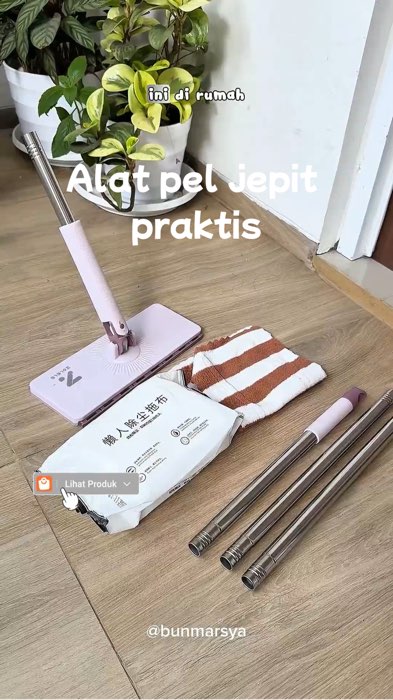 Alat pel pembersih lantai/jendela kaca praktis bisa dijepit #ViralDiShopeeVideo #alatpelpraktis #DiskonRacunShopee