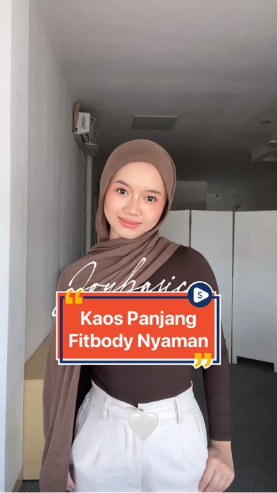 Fitted longsleeve 🥰#longsleeve #fittedtshirt #kaoswanita #kaosmurah #kaos #55sale #ShopeeReview #FashiondiShopee #ShopeeLook #ShopeeCOD #RacunShopee