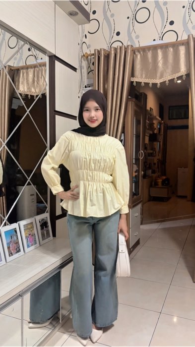 blouse kerut lengan panjang wanita keenan blouse murah viral wanita baju wanita #blousekerut #blousemurah #blousekekinian