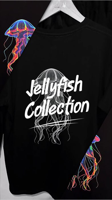 Luminious Jellyfish Colection. #kaoskatun #kaosmurah #kaosviral