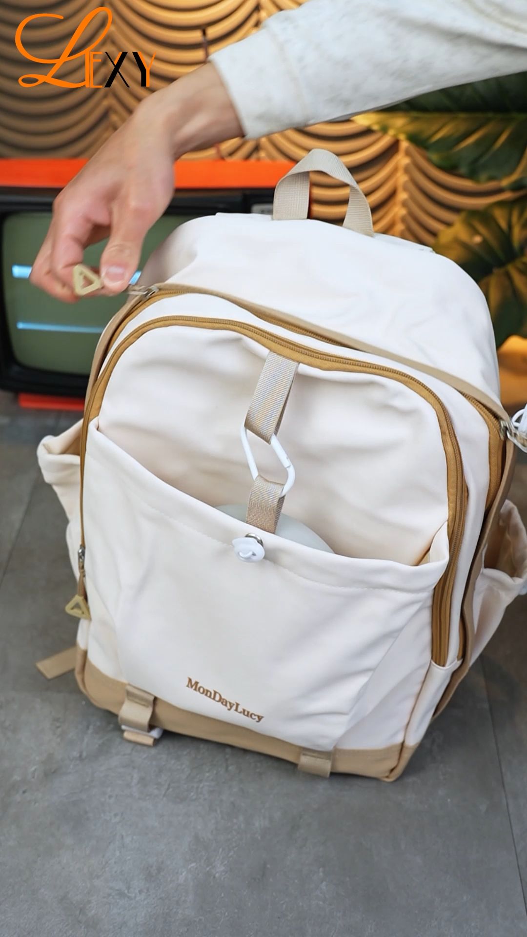 LEXY Tas Sekolah Korean Style Tas Ransel Kuliah Wanita Waterproof Tas Ransel Laptop 14 inch Backpack#ranselsekolah #sekolash #taswanita #tasransel