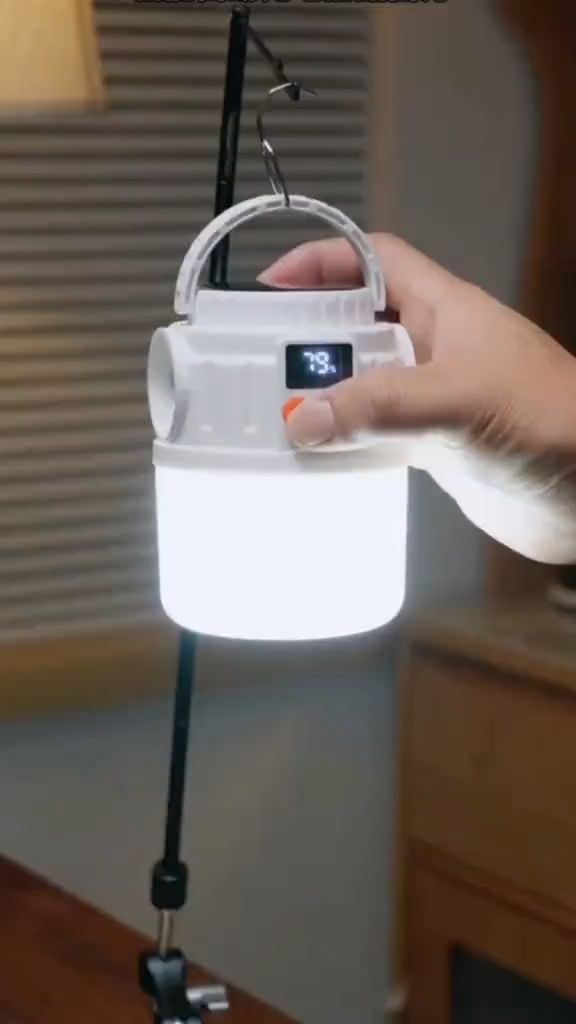 ☀️Lampu darurat dual charging solar+USB, ada mode lampu sorot & lampu sorot luas. Outdoor camping, mati listrik rumah dua fungsi dalam satu⛺