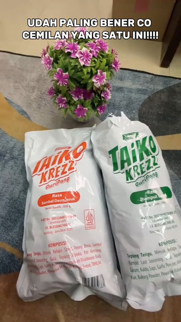 STOK 3#soescoklat #soesmalona #taikokrezzguripang #taikokrezzchip #kaliowafer #berastelurkorea #rotipanggang #nougatcrisp #promomakangajian #wibgajian