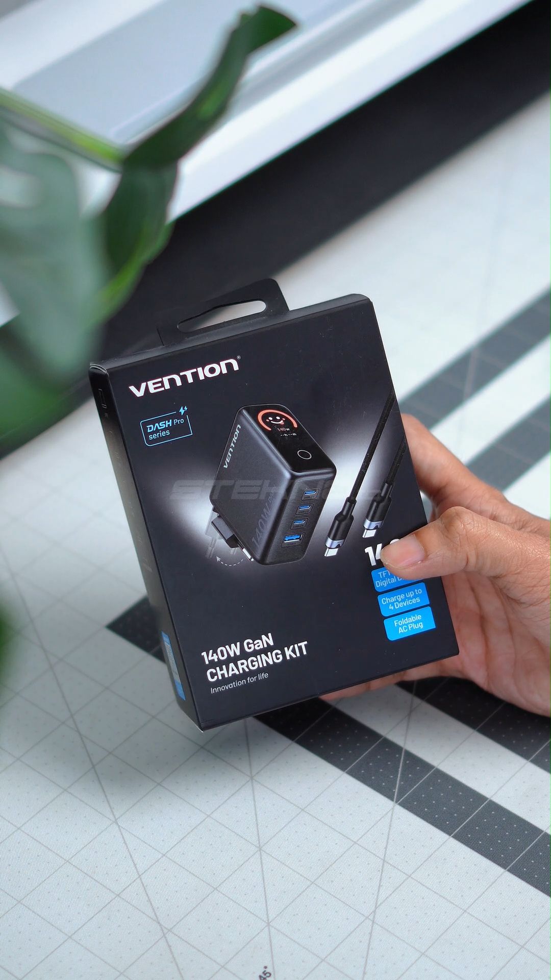 New Vention GaN Charger 140W Charging KIT ✨ #chargerhp #chargerandroid #chargeriphone #chargervention #Charger140watt #GaNCharger #ChargerMurah
