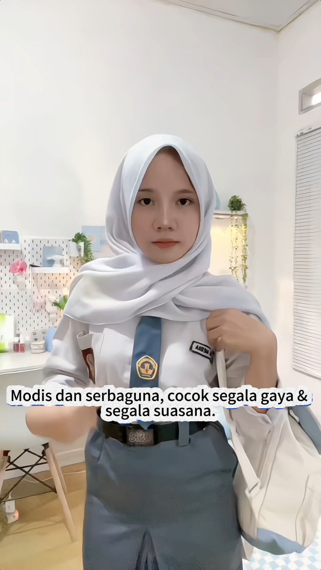 Desain simpel tapi elegan, padukan dengan apa pun tetap keren!#tasootd  #tasranselwanitakorea  #ootdindonesia
