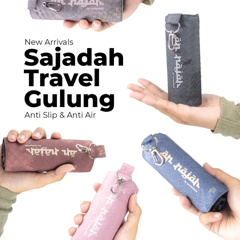 An-Najah Sajadah Travel Gulung / Genggam Anti Slip Premium Waterproof cocok untuk Traveling Outdoor