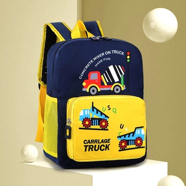 Tas Ransel Anak Sekolah TK SD PAUD Motif Carrlarge TRUCK Premium Sablon DTF