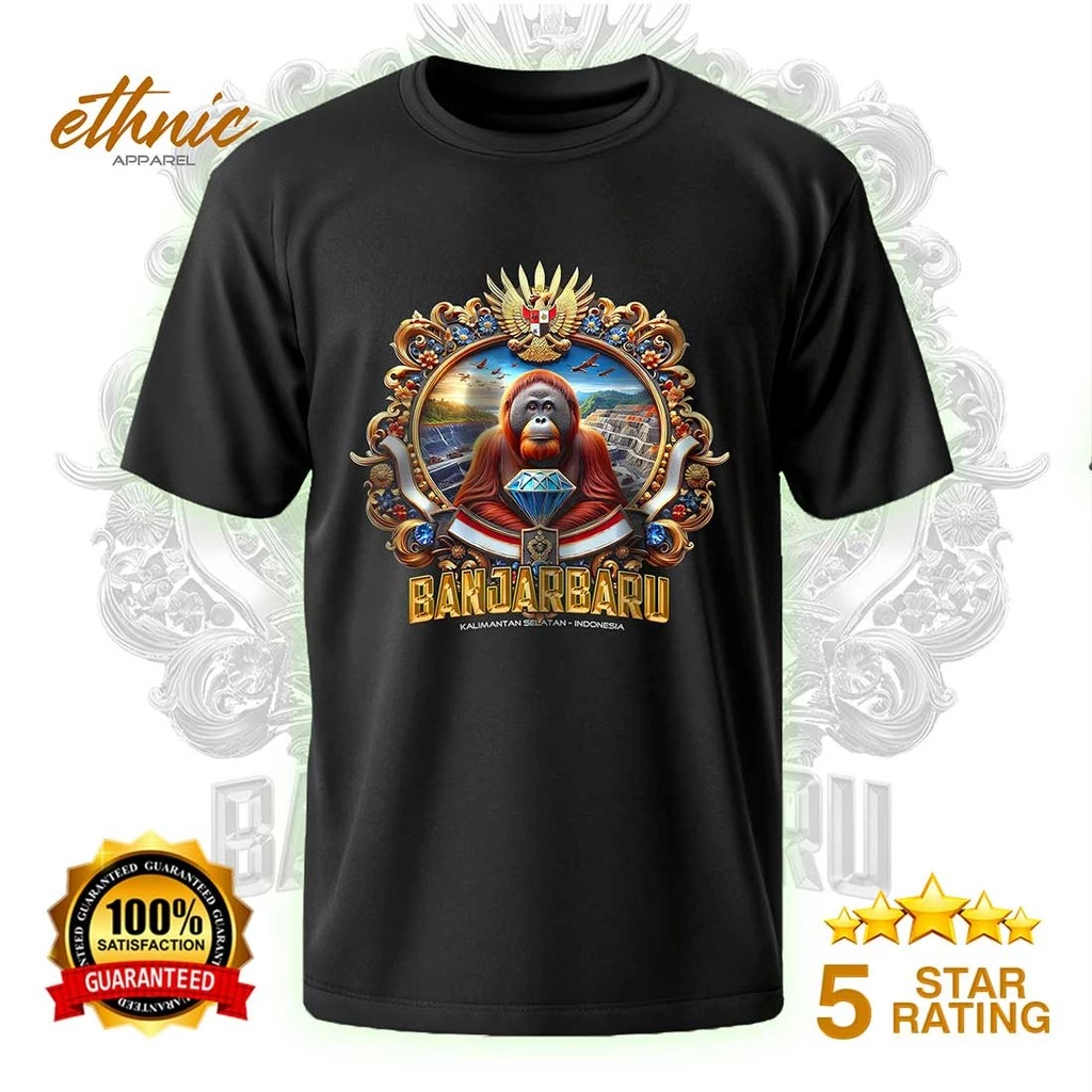 T-shirt Kaos Distro BANJARBARU - KALIMANTAN SELATAN - Premium Quality - BJBX4