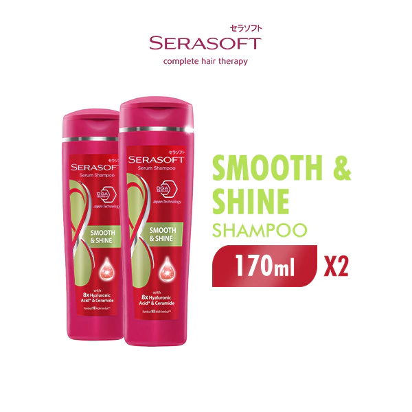 Serasoft Serum Shampoo Smooth & Shine 170 ml x2