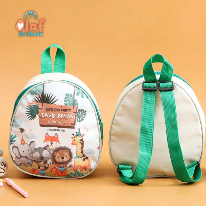 Tas Ulang Tahun Anak Custom Ransel Telur Budget Ultah Souvenir Promosi Sekolah TK PAUD Goodie Bag