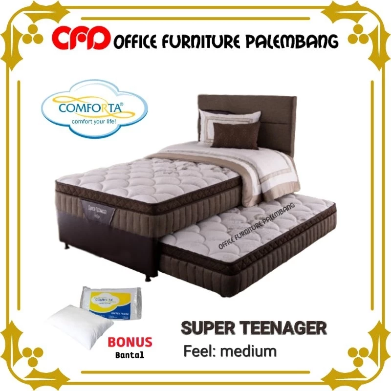 springbed 2in1 comforta super teenager matras kasur spring bed dorong
