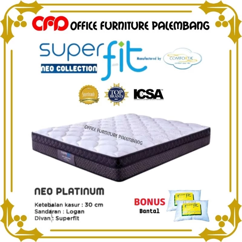 matras springbed superfit by comforta neo platinum kasur spring bed original