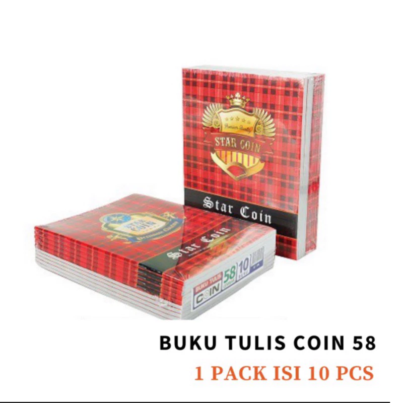 Buku Tulis Kwarto Murah 58 Coin HVS 45g