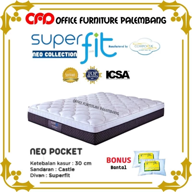 matras springbed superfit neo pocket by comforta kasur spring bed pocket spring original