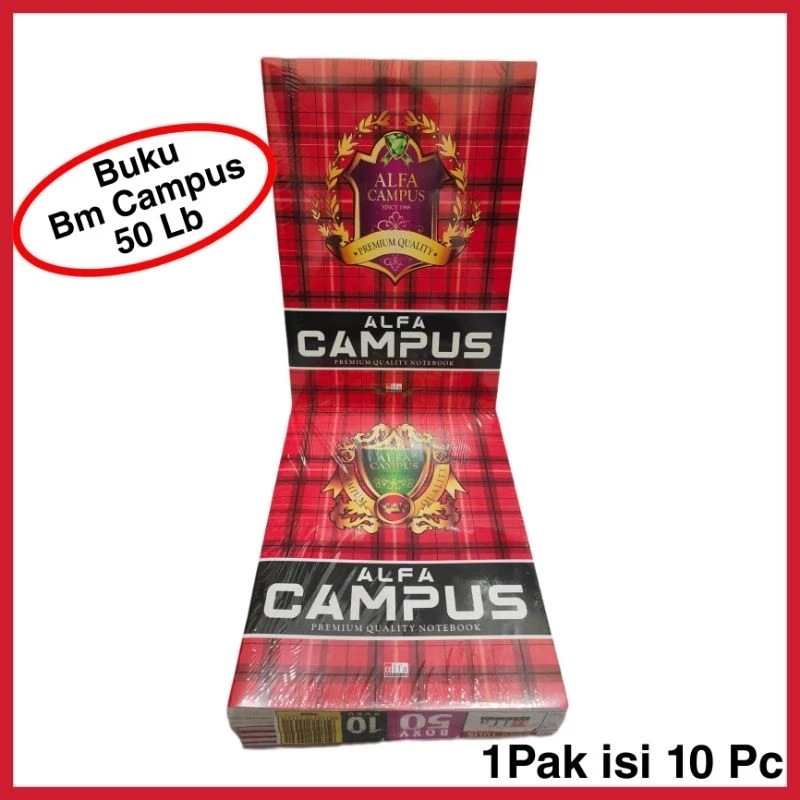 Buku Tulis Campus Boxy 50 Lb 25x18cm