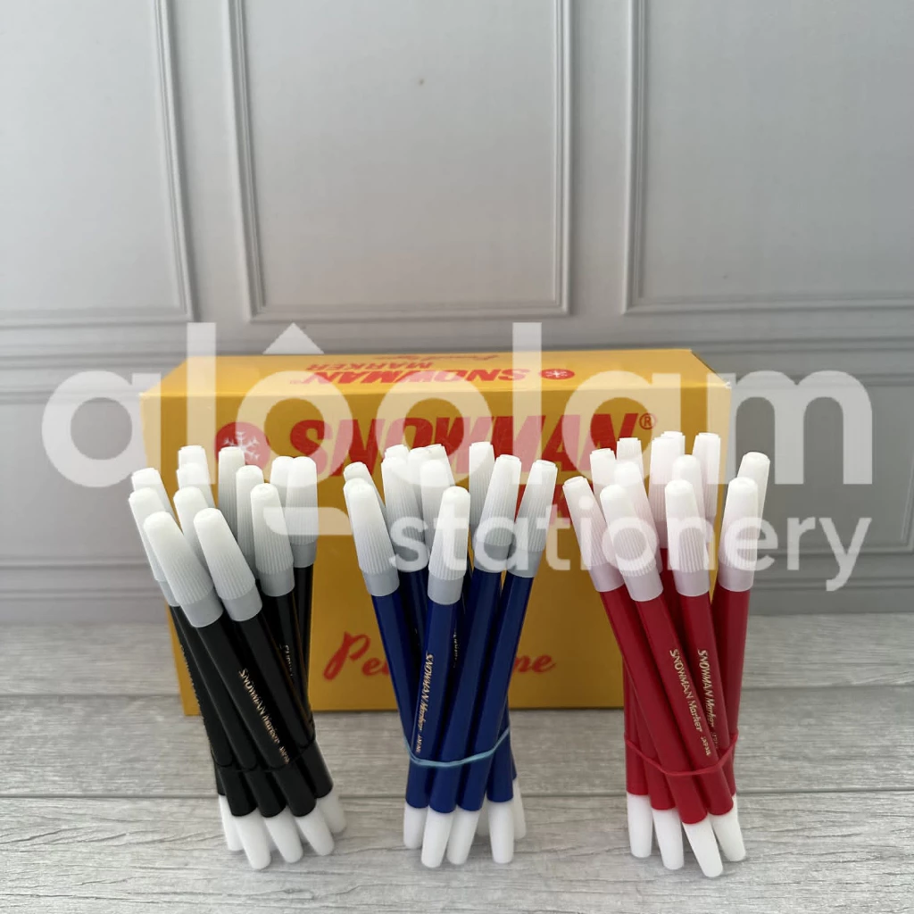 SELUSIN ( 12 PCS ) Spidol Kecil Snowman