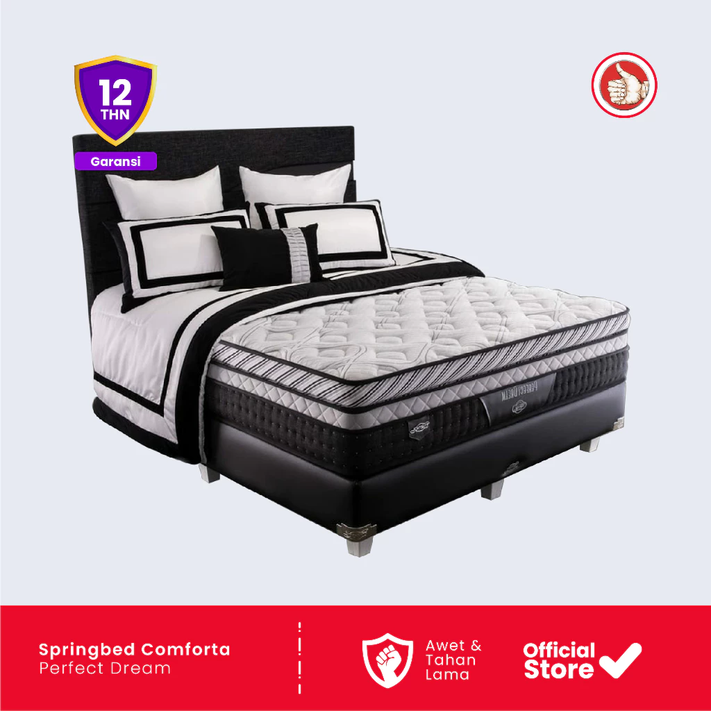 KASUR COMFORTA PERFECT DREAM MATTRAS/FULLSET SANDARAN VELOS