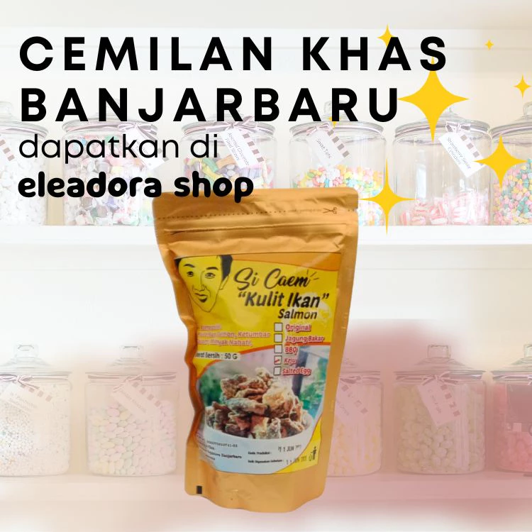 Si Caem Kulit Ikan Salmon - Kerupuk Kulit Ikan Salmon Banjarbaru