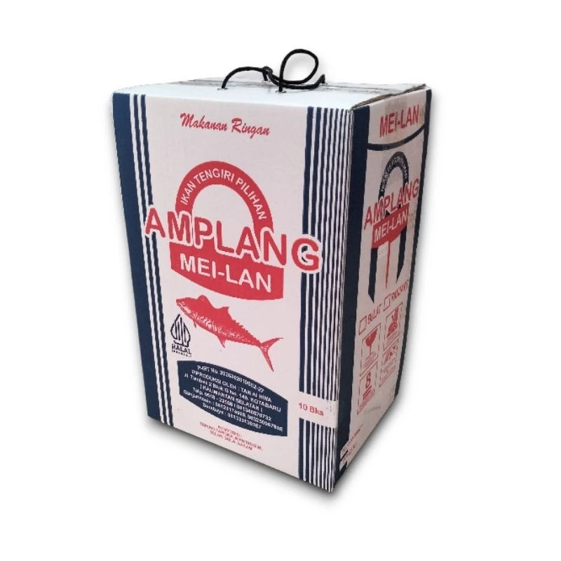 Amplang Meilan Kerupuk Ikan Tenggiri 1 Box Isi 10Pcs