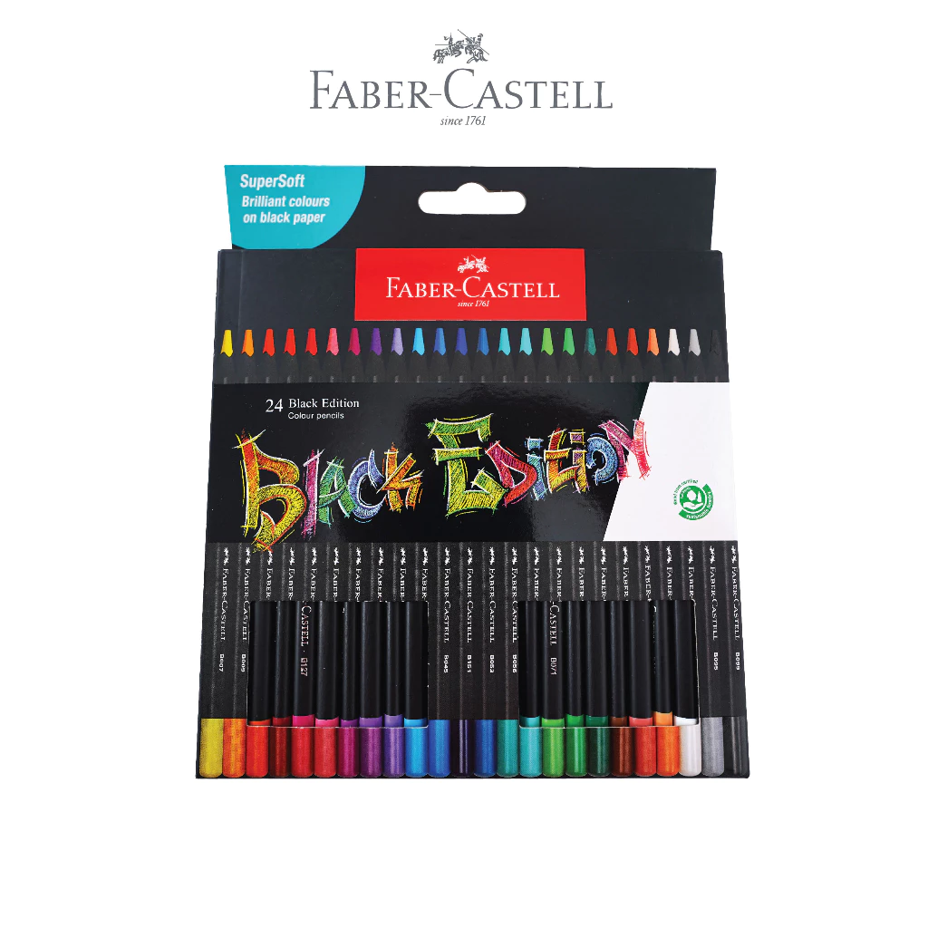 Faber-Castell Pensil Warna Black Edition Colour Pencils Series