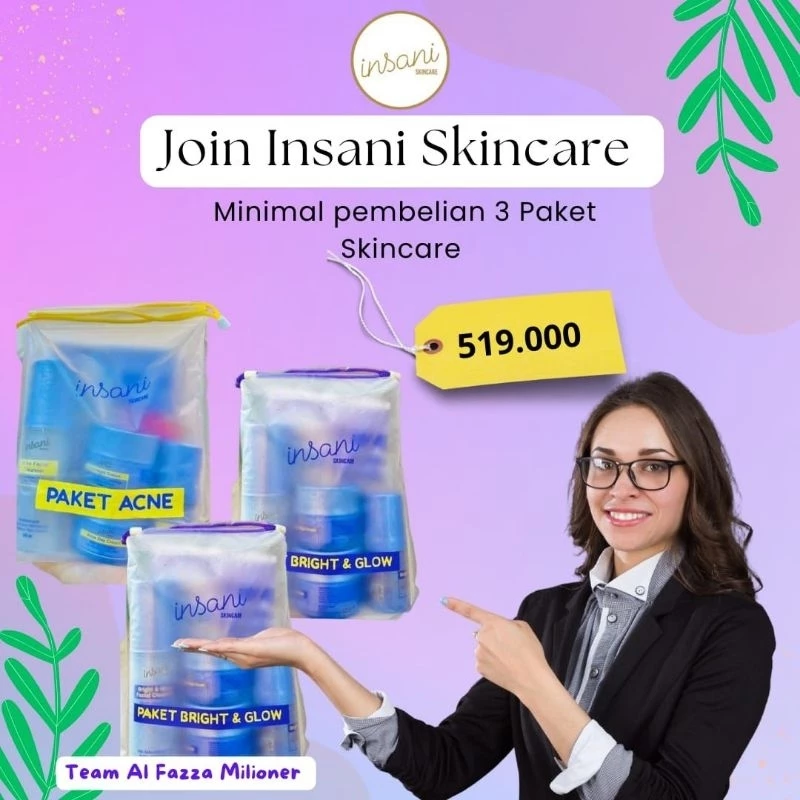 Paket 3 Pcs Insani Skincare Original