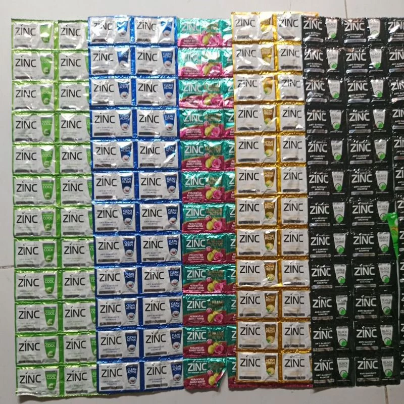 shampo sachet zinc kemasan renceng isi 24 pcs murah