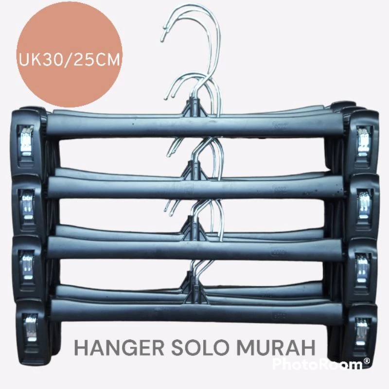 (10PCS) TERMURAH !!!! HANGER JEPIT CELANA MAINETTI DISTRO UK 30/25/20CM PER 10 PCS