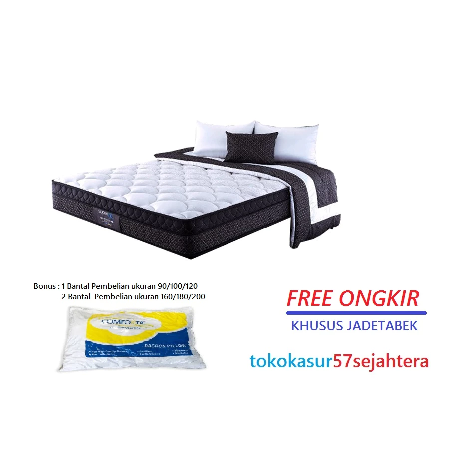 Kasur Springbed Superfit Neo Platinum tebal 30 cm by Comforta Matras Saja