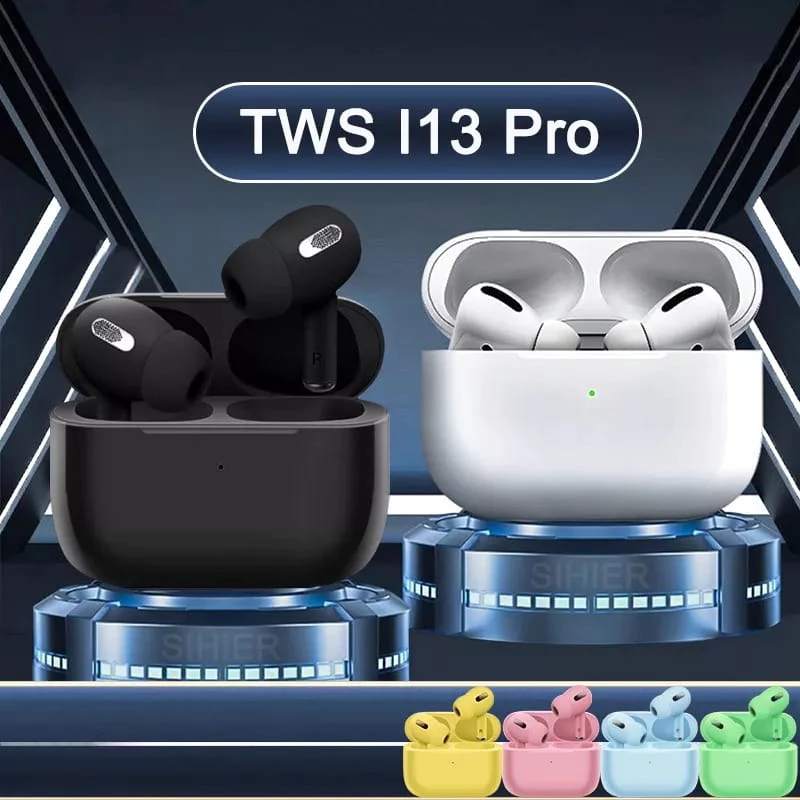 I13 Pro TWS Headset Bluetooth Bass 9D HiFi Stereo Sound Earphone Wireless Waterproof Headphone Sport