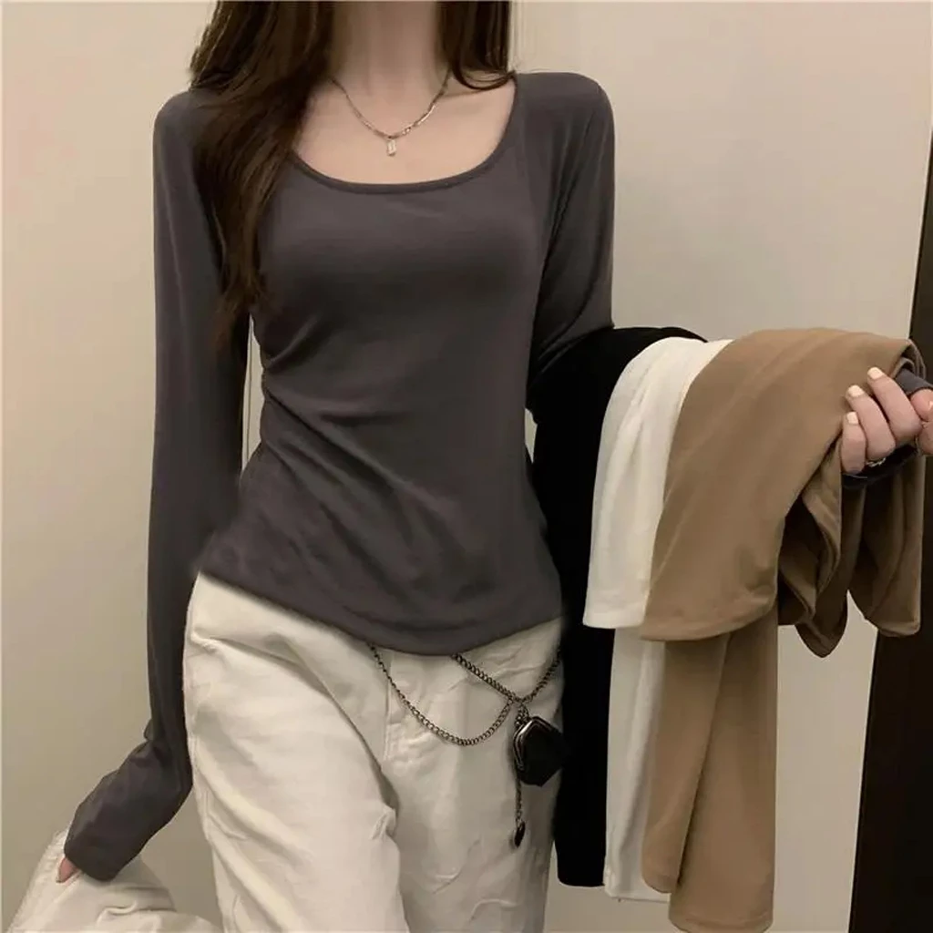 (COD) LMJ FASHION - Beatrice Round Neck Long Sleeve Shirt Blouse - #8822