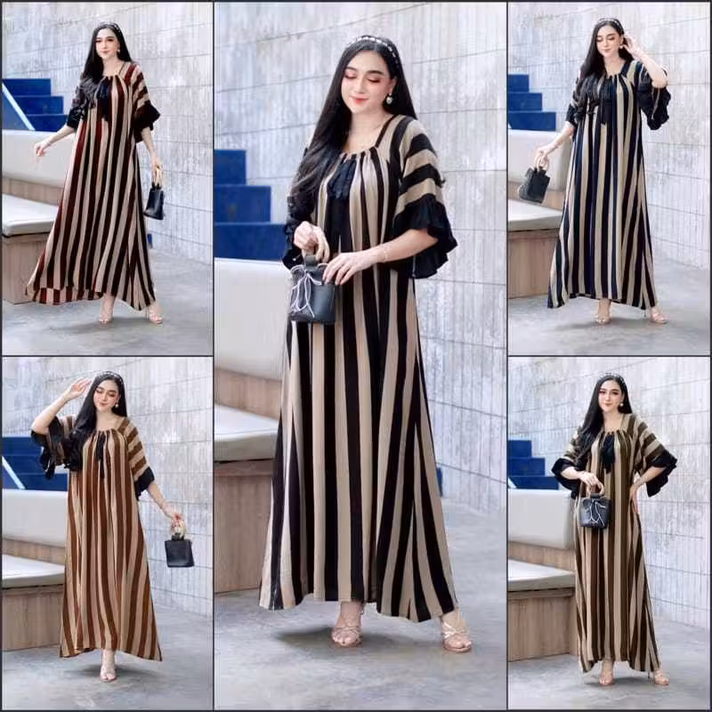 DISCON BESAR TURUN HARGA // DASTER RAYON FUJI MOTIF SALUR / DRES RAYON SALUR