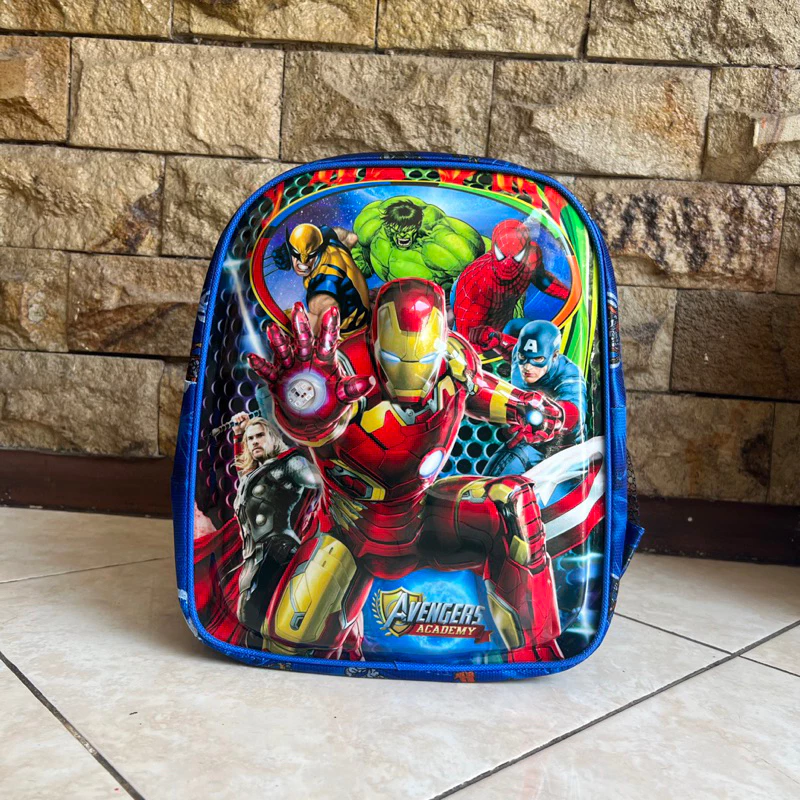 Tas ransel anak sekolah  PAUD /TK / SD karakter tas sekolah anak laki-laki Pororo/Mixue/Car/astronot/Tayo/captain america Terbaru
