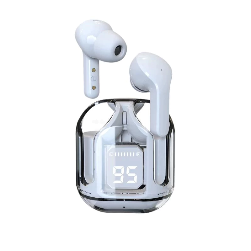COD Headset bluetooth TWS Air31 wirelles LED display tranparan Hifi sound Macaron