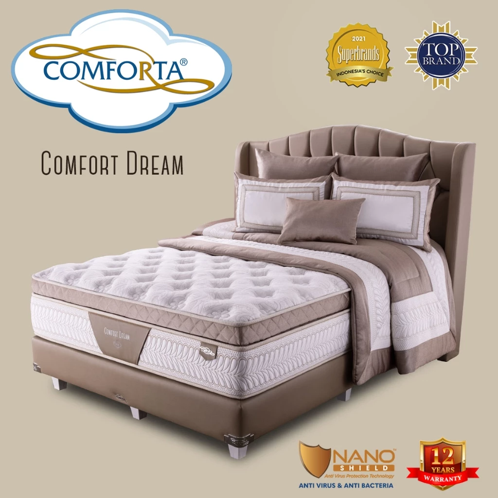 Comforta Kasur Springbed Comfort Dream | Matras 100 120 160 180 200 - 200x200 | SP Mattress