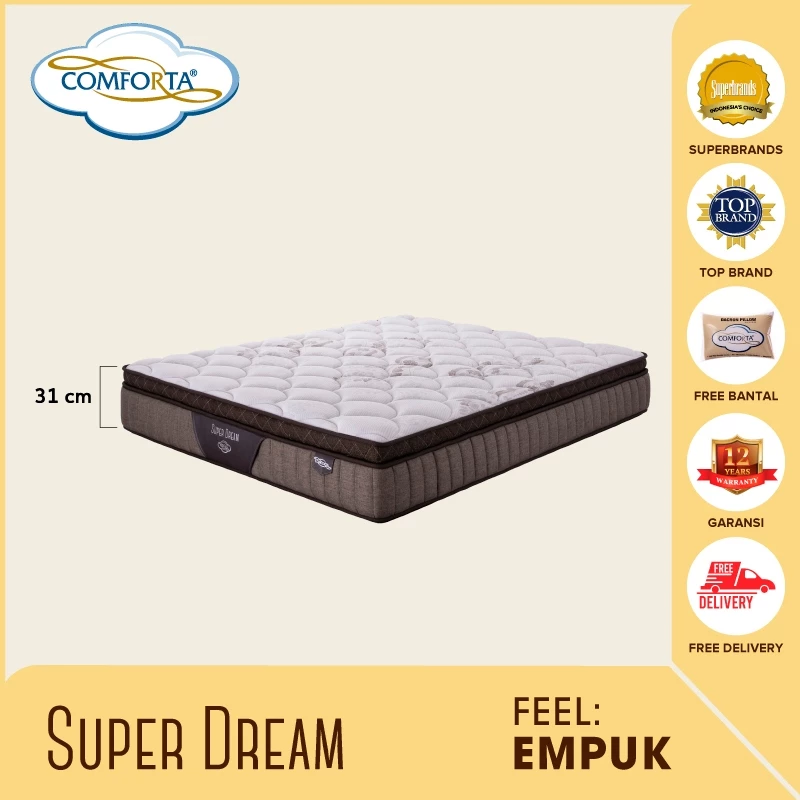 SC COMFORTA Kasur Springbed Super Dream (Matress Only)