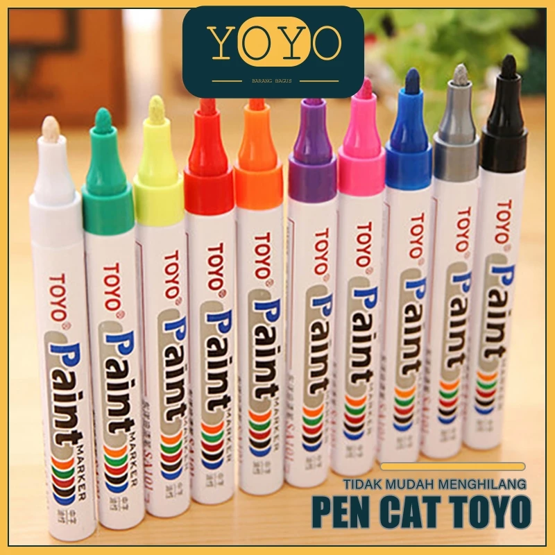 Spidol Warna Spidol Ban TOYO Paint Marker Paint Tahan Air dan Anti Luntur