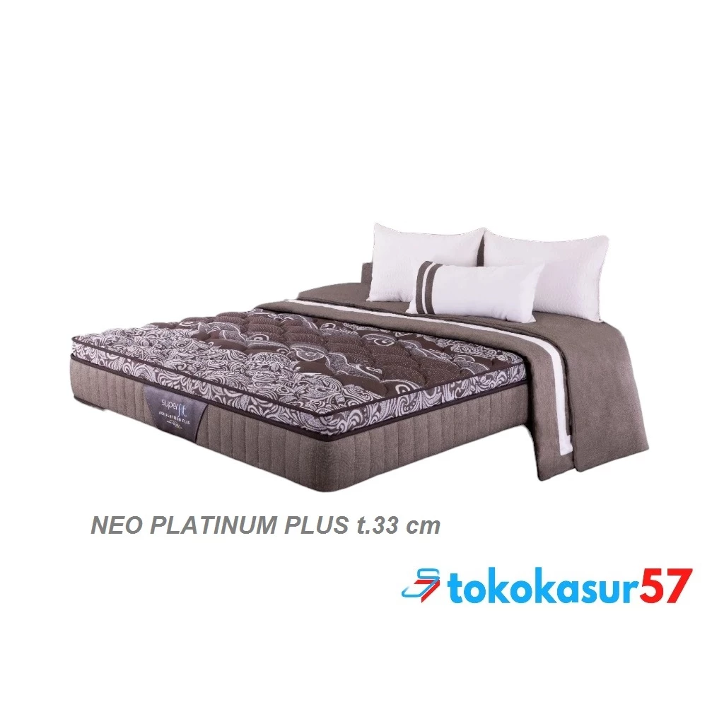 Kasur Superfit Type Neo Platinum Plus Brown Tebal 33 cm by Comforta - Matras Saja