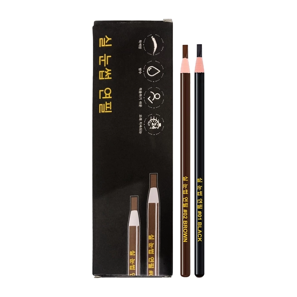 Pensil Alis Benang Tarik Kupas Tanpa Serut Ori Korea Make up Eyebrow Pencil Waterproof Tahan Lama
